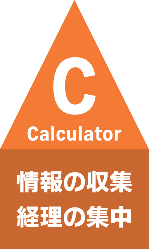 Calculator 情報の収集経理の集中